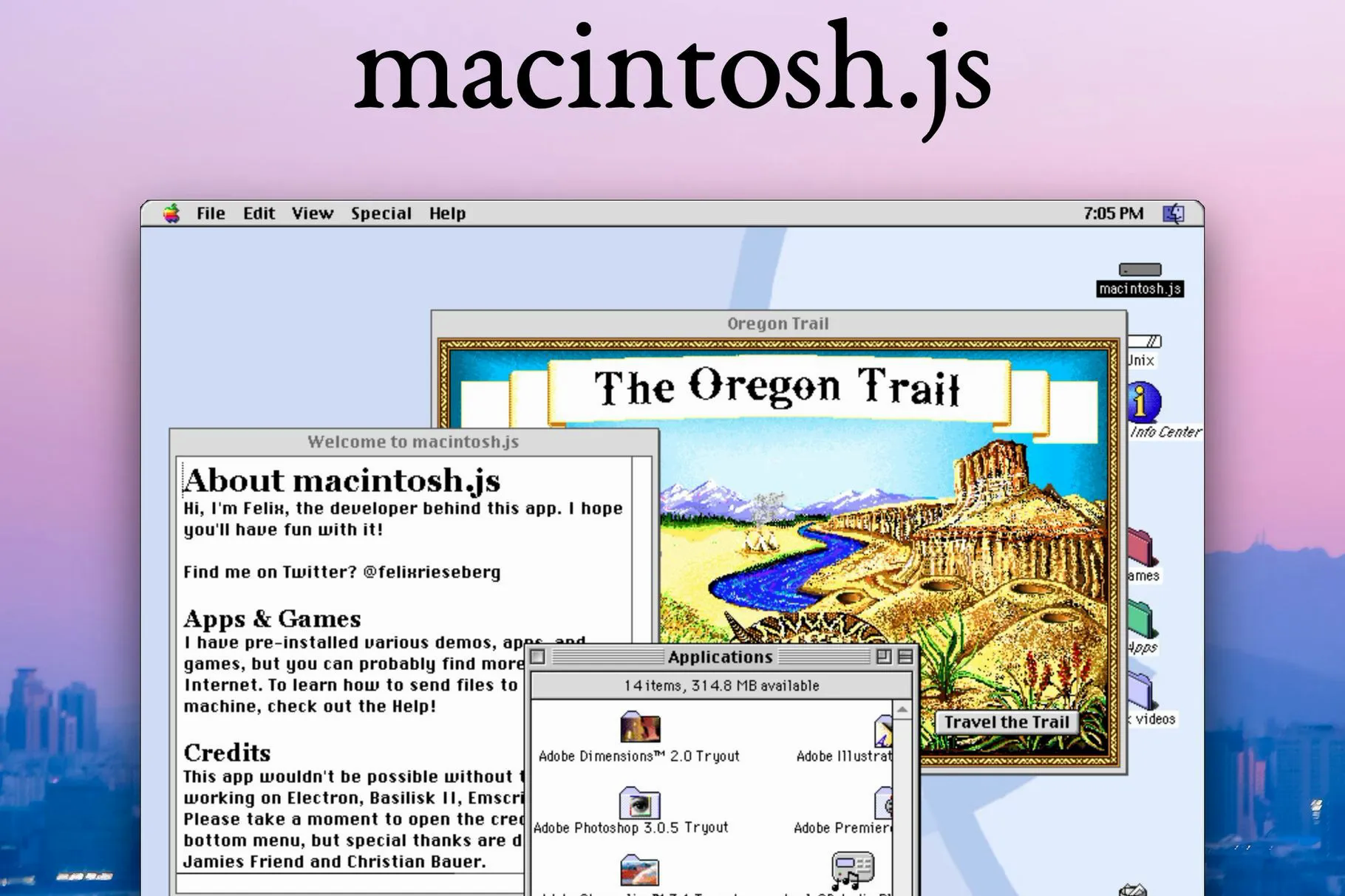 macOS 8 Emulation Written in JavaScript— Source: macrumors.com